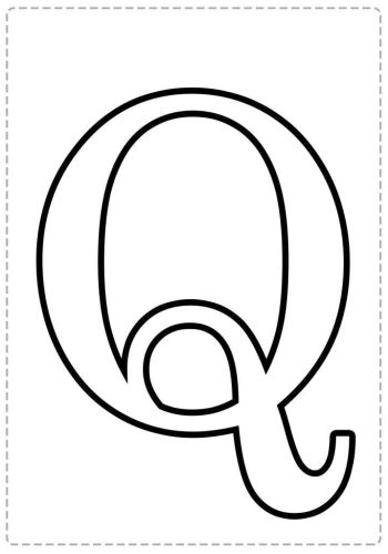 fichas de la Q mayúscula 1