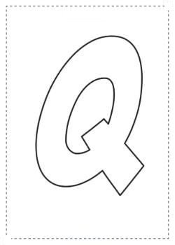 fichas de la Q mayúscula 3
