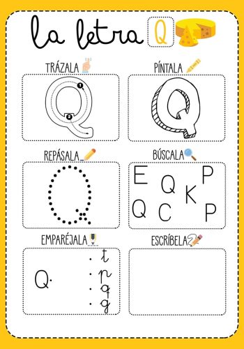 fichas de la Q para imprimir 1