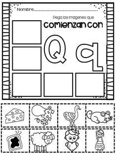 fichas de la Q para imprimir 3