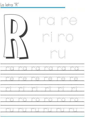 fichas de la R mayúscula 2