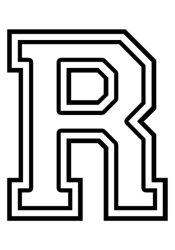 fichas de la R para colorear 3