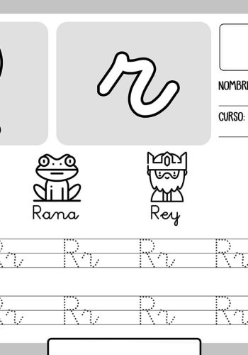 fichas de la R para imprimir 1