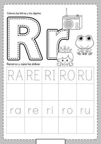 fichas de la R para imprimir 3