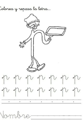 fichas de la p minúscula 3
