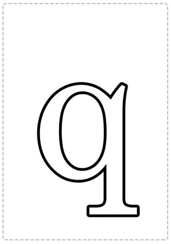 fichas de la q minúscula 3