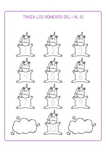 Fichas de unicornios para estudiar 1