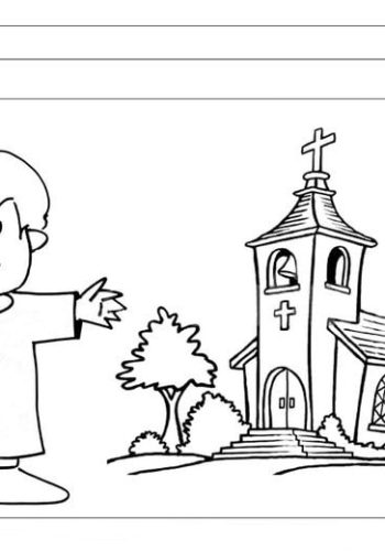 Fichas de Jesús para colorear 1