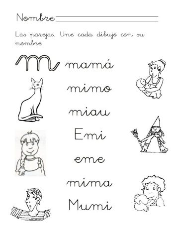 Fichas de consonantes para estudiar 1