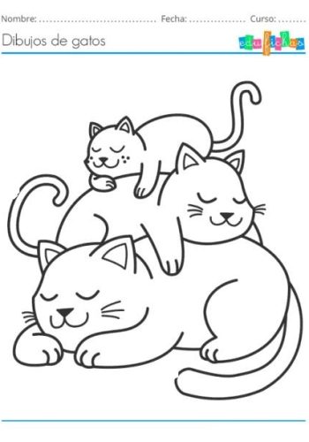 Fichas de gatos para imprimir 2