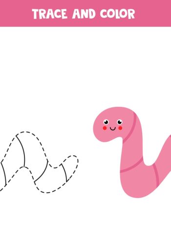 Fichas de gusanos para imprimir 1