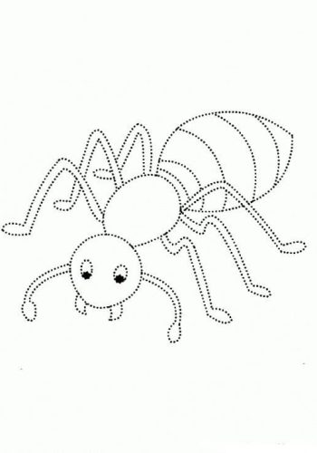 Fichas de hormigas para colorear 2