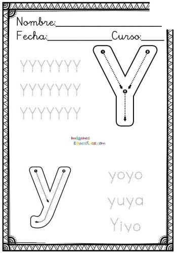 Fichas de la Y mayúscula 3