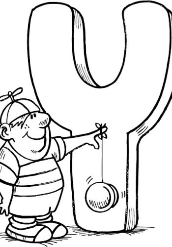 Fichas de la Y para colorear 2