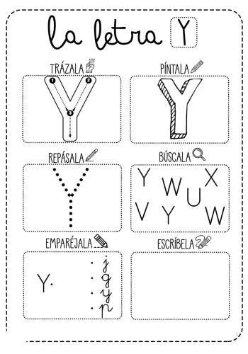 Fichas de la Y para imprimir 1