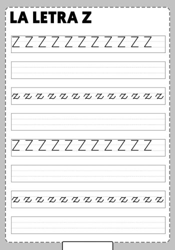 Fichas de la Z mayúscula 3