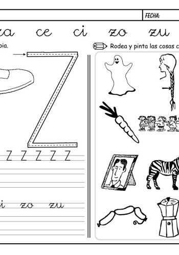 Fichas de la Z para imprimir 3