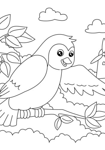 Fichas de pájaros para colorear 1