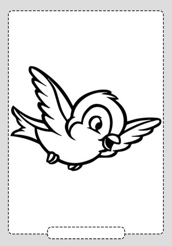 Fichas de pájaros para colorear 2