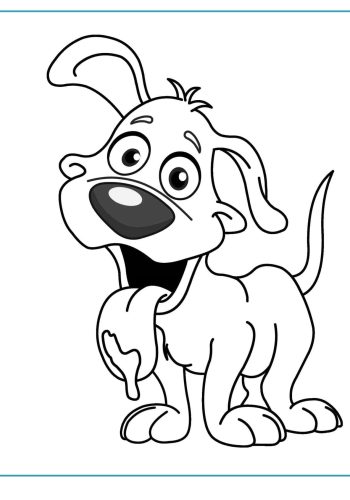 Fichas de perros para colorear 2