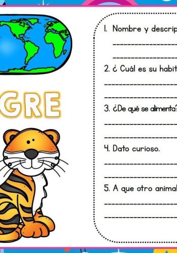 Fichas de tigres para estudiar 1