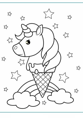 Fichas de unicornios para imprimir 1
