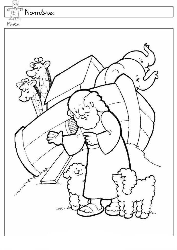 Fichas del arca de Noé para colorear 2