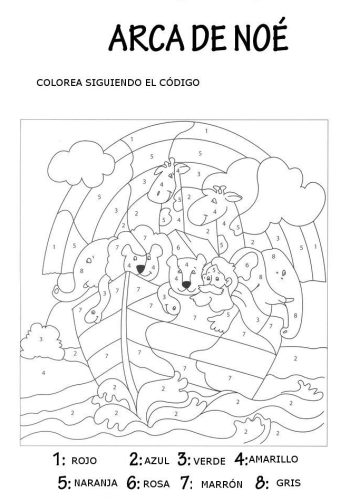 Fichas del arca de Noé para imprimir 1