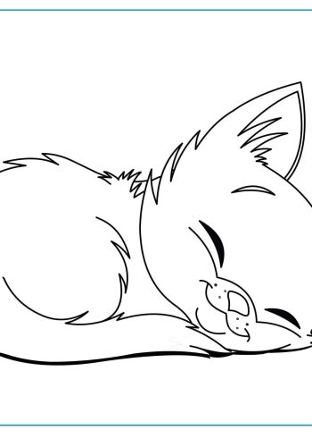 Fichas de gatos para colorear 3