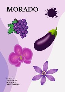 Fichas de color morado para imprimir 1