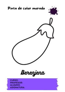 Fichas de color morado para colorear 3