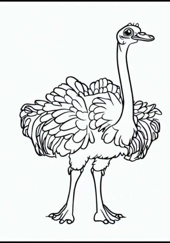 Fichas de avestruces para imprimir 1