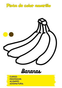 Fichas de color amarillo para colorear 2