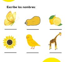 Fichas de Color Amarillo: Actividades y recursos para el aprendizaje en español