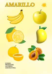 Fichas de color amarillo para imprimir 1