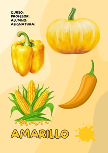 Fichas de color amarillo para imprimir 2