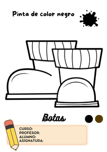 Fichas de color negro para colorear 1