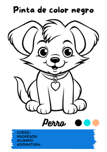 Fichas de color negro para colorear 3