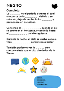 Fichas de color negro para escribir 1