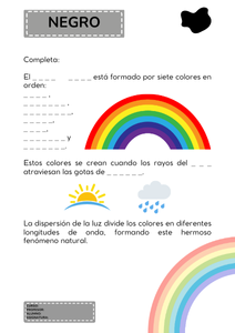 Fichas de color negro para escribir 2