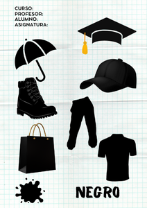 Fichas de color negro para imprimir 3