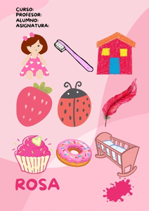 Fichas de color rosa para imprimir 2