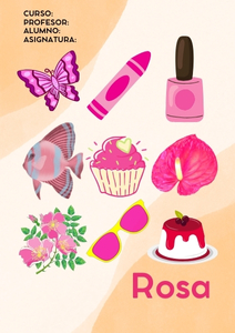 Fichas de color rosa para imprimir 3