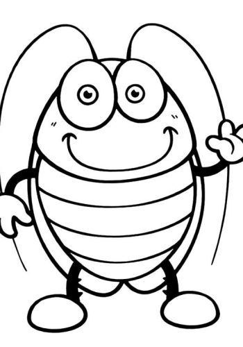 Fichas de cucarachas para colorear 2