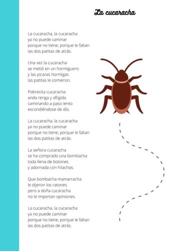 Fichas de cucarachas para imprimir 2