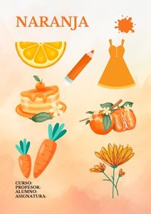 Fichas de color naranja para imprimir 1