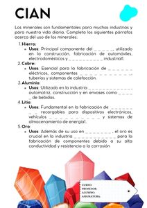 Fichas de color cian para escribir 1