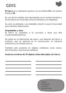 Fichas de color gris para escribir 1