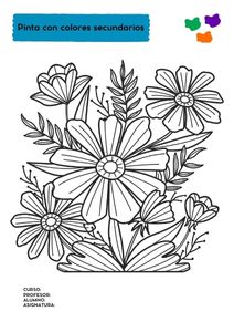 Fichas de colores secundarios para colorear 3