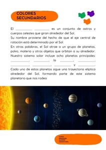 Fichas de colores secundarios para escribir 2